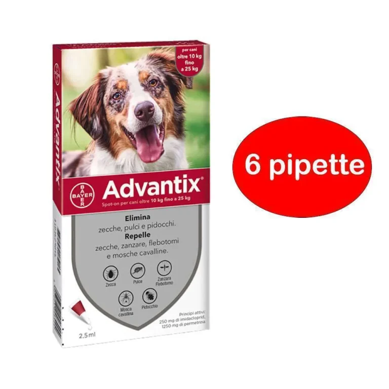 ADVANTIX PER CANI 10-25 KG 6 PIPETTE