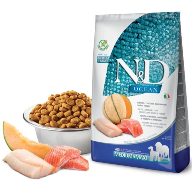 FARMINA N&D OCEAN ADULT MINI SALMONE MERLUZZO CANTALUPO 2,5 KG