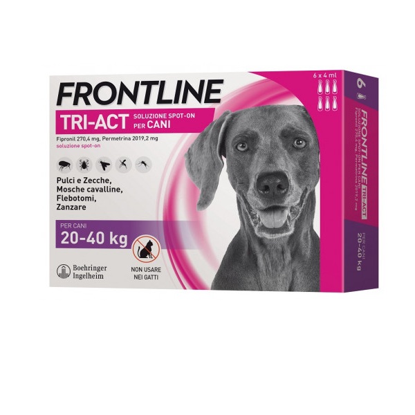 FRONTLINE TRI-ACT 20-40 KG 6 PIPETTE