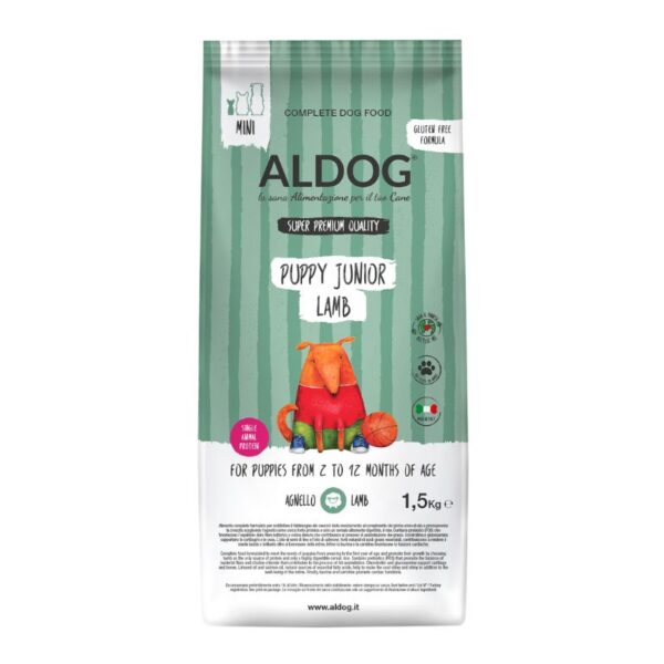 ALDOG PUPPY JUNIOR MINI PORK AGNELLO 1,5 KG